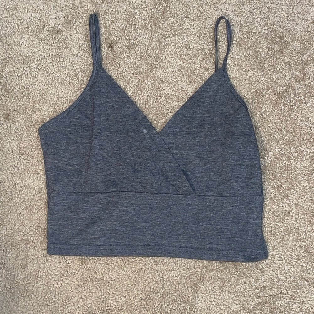 Grey crop top